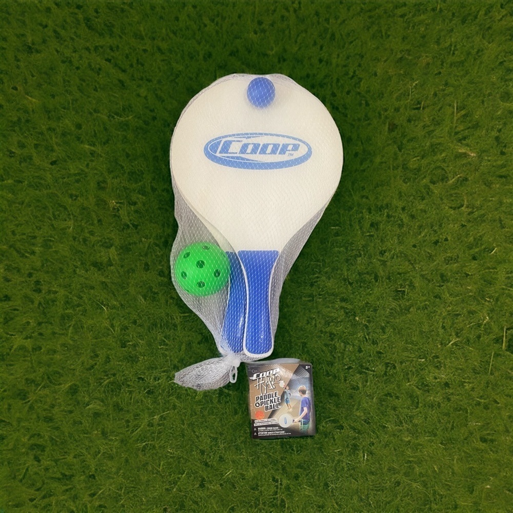 COOP Hydro Paddle Pickle Ball Game Play Set 1 Ball and 2 Paddles